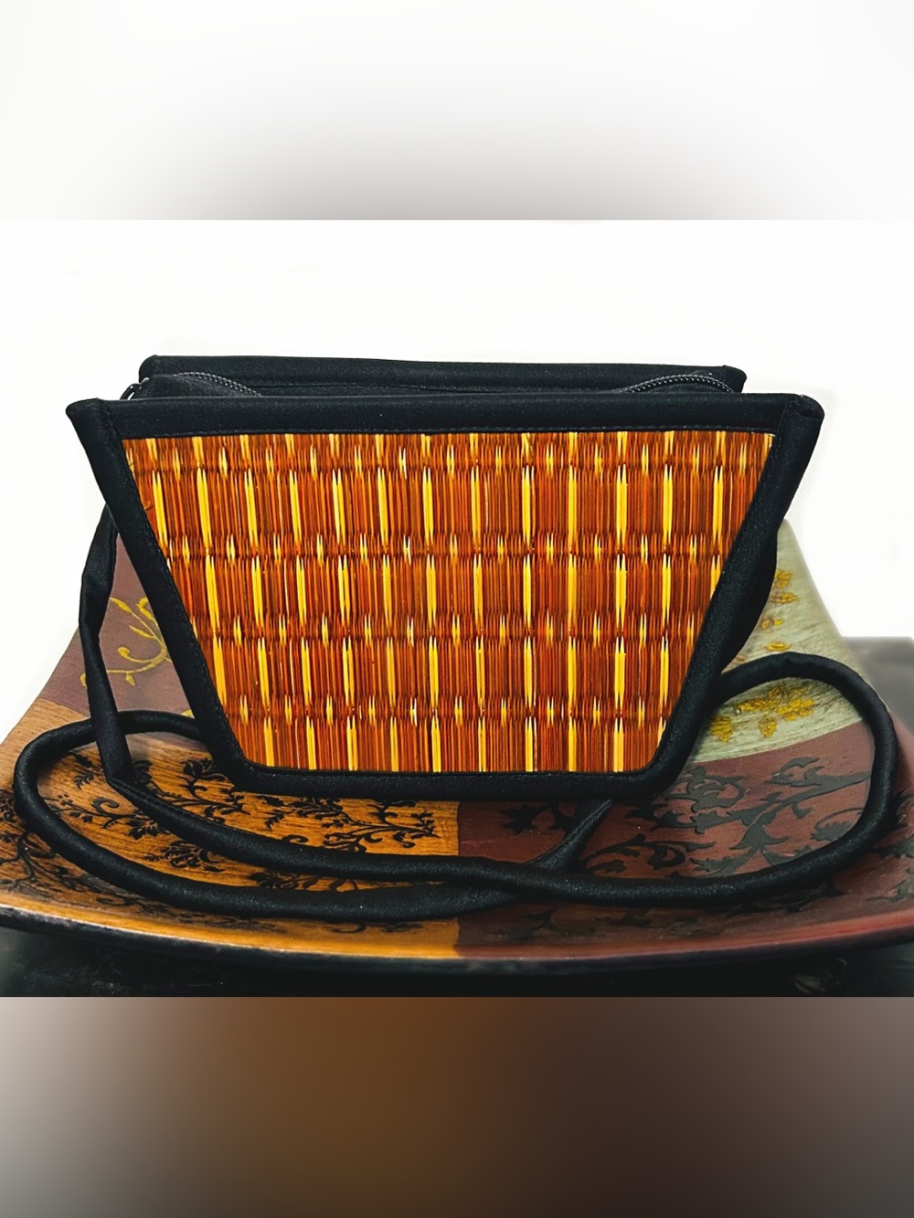 Woven Orange Women’s Shoulder Bag